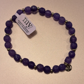 My jewellery armband paarse kralen*