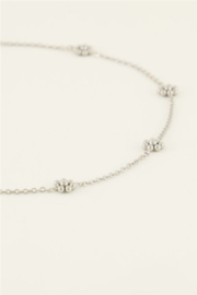 my jewellery ketting | kleine bloemetjes zilver