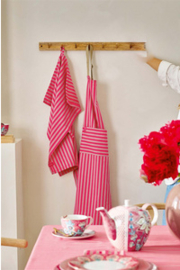 Pip Studio Set/2 Tea Towels Stripes Pink 65x65cm