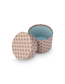 Pip Studio Blooming Tales Set/3 Box Round Blooming Tales Blue-Khaki