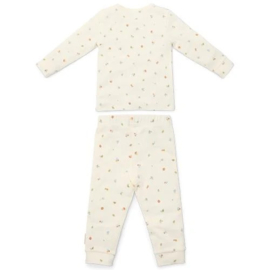 Little Dutch Tweedelige pyjama - Wit - Forest Friends - Forest Treasures