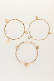 My Jewellery Candy armbanden set met hartjes goud