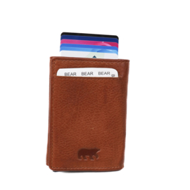 Bear design Pasjeshouder Andrew  cognac