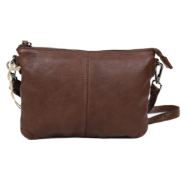 Bear Design schoudertasje 'Kerstin' donker bruin