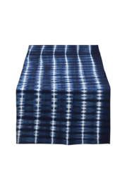 VT wonen  tie dye tafelloper blauw 60x180cm