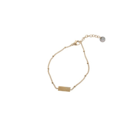 Go Dutch Label armband | plaatje goud.