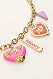 My Jewellery armband | art armband met verschillende bedels goud