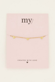 My Jewellery armband | armband met hartjes goud