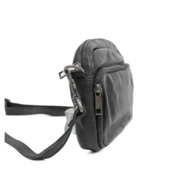 Bear design Unisex schoudertasje 'peggy' zwart