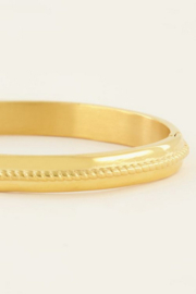 My Jewellery bangle met ribbels | goud*