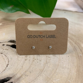 Go Dutch Label oorbellen | knopjes bolletje klein goud.