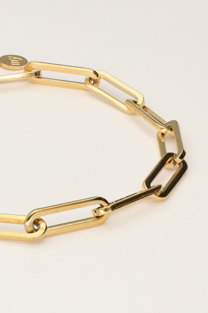 my jewellery Armband basic schakel goud