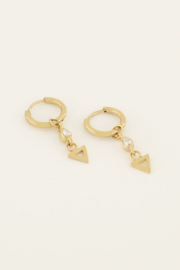 My Jewellery Oorringen met druppel & driehoek