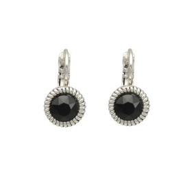 Camps & Camps oorbellen Jet Black dormeuses