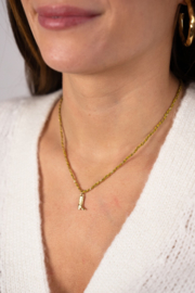 My jewellery Sunrocks gele koord ketting met laars goud