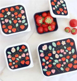 Little Lovely Company lunch & snackbox set | aardbeien