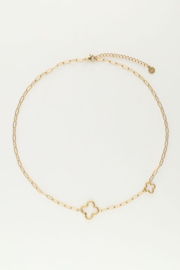 my jewellery schakelketting met klavers