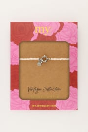 My Jewellery Vintage armband met mini parels zilver