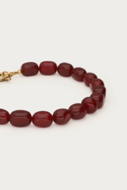 My Jewellery Burgundy armband met kralen