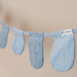 Little Dutch Slinger met vlaggetjes  - Blauw - pure denim