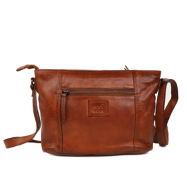 Bear Design kleine schoudertas 'Zoë' cognac