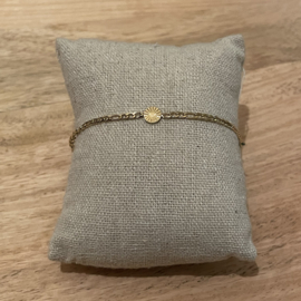 Go Dutch Label armband | zonnetje goud.