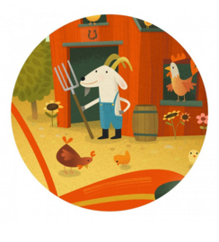 Djeco puzzel de tractor