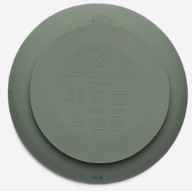 jollein siliconen kom | ash green