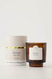 Zusss geurkaars glas  in koker liever dan lief