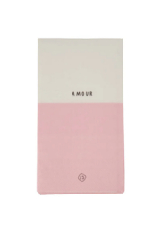 zusss servetten amour 11x20cm wit/roze