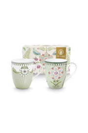 Pip Studio Mok Groot Lily&Lotus Licht Groen