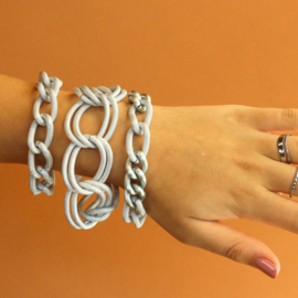 Camps & Camps armband Relief Kapittel Bracelet zilver