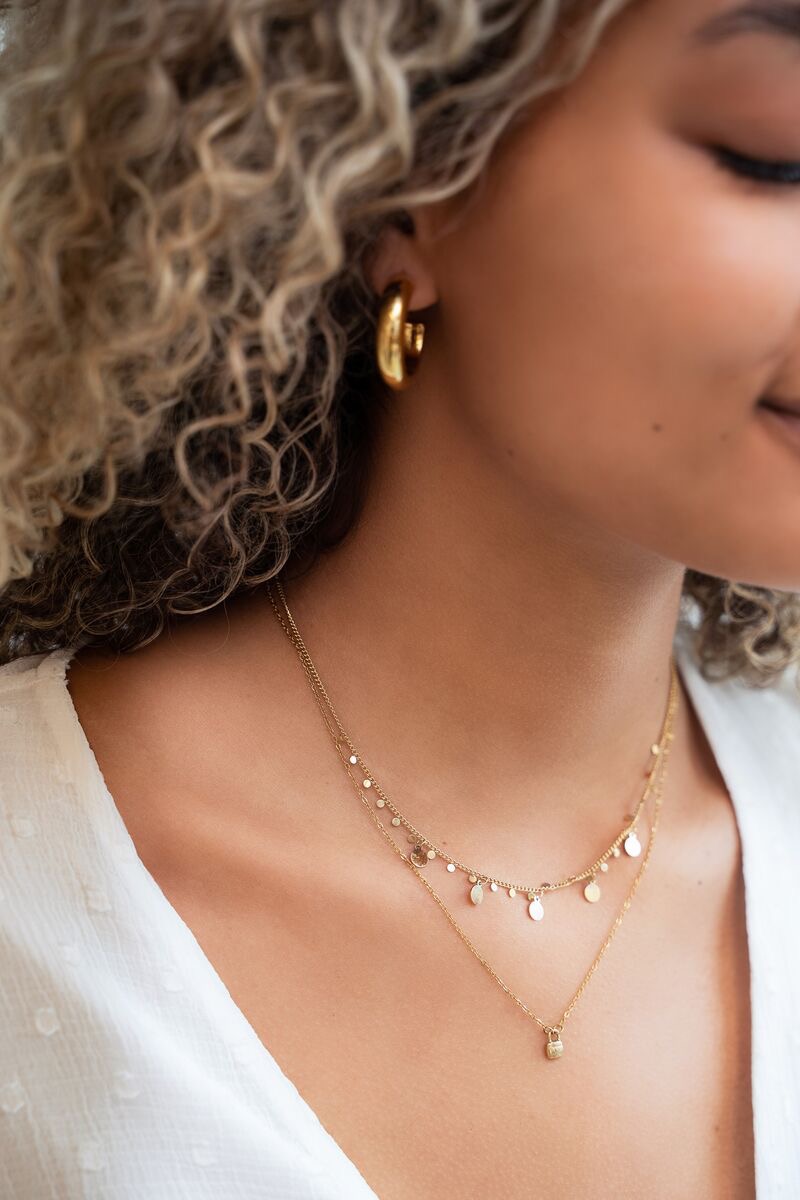 My jewellery ketting kleine rondjes zilver