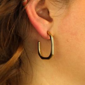 camps & camps oorbellen Plain Rectangle Earrings