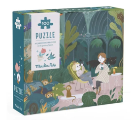 Moulin Roty puzzel | 100 pcs In the Garden of Plants Les Parisiennes