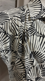 zusss top met grafische print of white/zwart