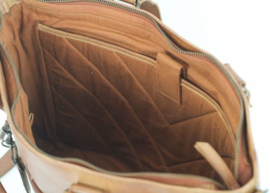 Bear Design schoudertas en werktas 'Mea' | cognac