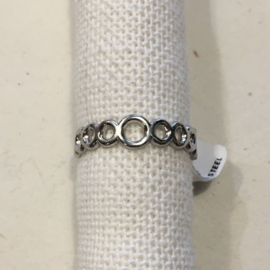 My Jewellery ring | verstelbare ring open rond zilver.