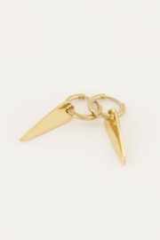My Jewellery oorbellen | oorringen lange driehoek goud*