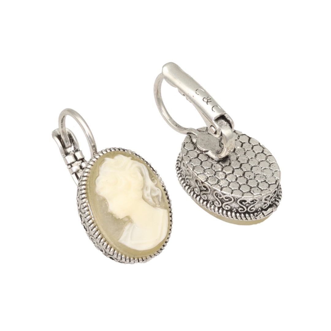Camps & Camps oorbellen Cameo Blanc