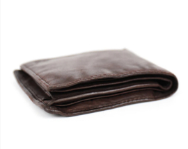 Bear design herenportemonnee Billfold 'Fabian' brown