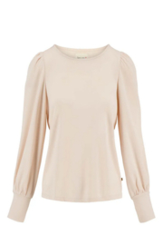 zusss sweater met boothals zachtroze