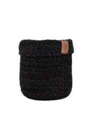 Zusss jute opbergmand 15x15cm | zwart