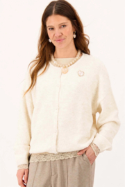 zusss vest met broche off white