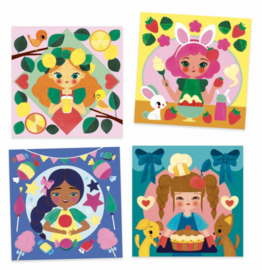 Djeco knutselen | kaarten beschilderen meisjes