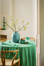Pip Studio Table Cloth Stripes Green 160x250cm