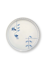 Pip Studio Tray Metal Pip & The Blue Bird Blue 30x12cm