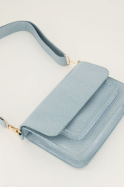My Jewellery tas | schoudertas croco print licht blauw