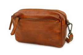 Bear Design klein schoudertasje 'Tamara' cognac