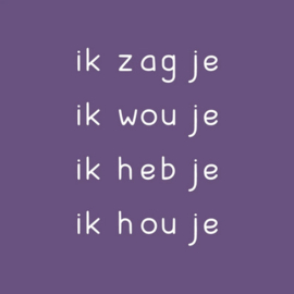 homebound tegeltje ik zag je ik wou je